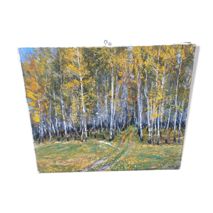 Huile sur toile, paysage