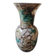 Marbled glass art ball vase. Murano style. Italy. Height 26 cm.