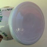Bohemian crystal vase overlay 1900