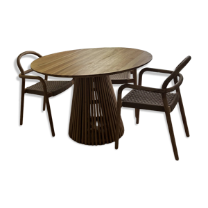 Table +2 chaises Kave - home