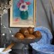 Pastel framed "The anemones" vintage