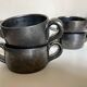 Set of 4 handled bowls Robert Picault 1960 Vallauris