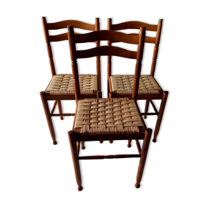 lot de 3 chaises italiennes