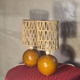 pair of Scandinavian style bedside lamps, vintage design, 30x12 balls