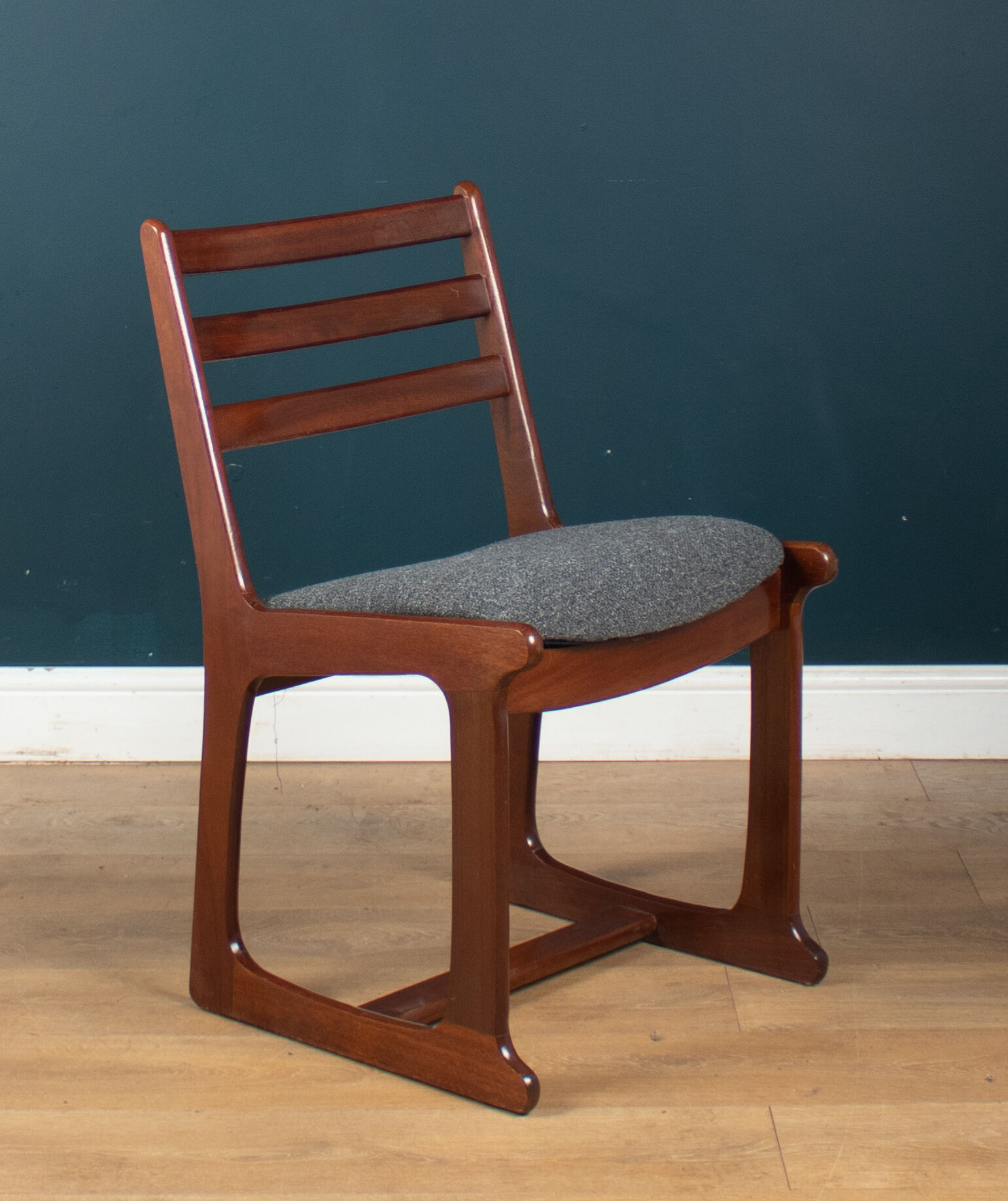 Retro teak 1960s portwood extending dining table & four chairs