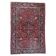 Handmade 1920s Persian Kashan rug 134 x 208 cm - deep ruby & indigo (1C1194)