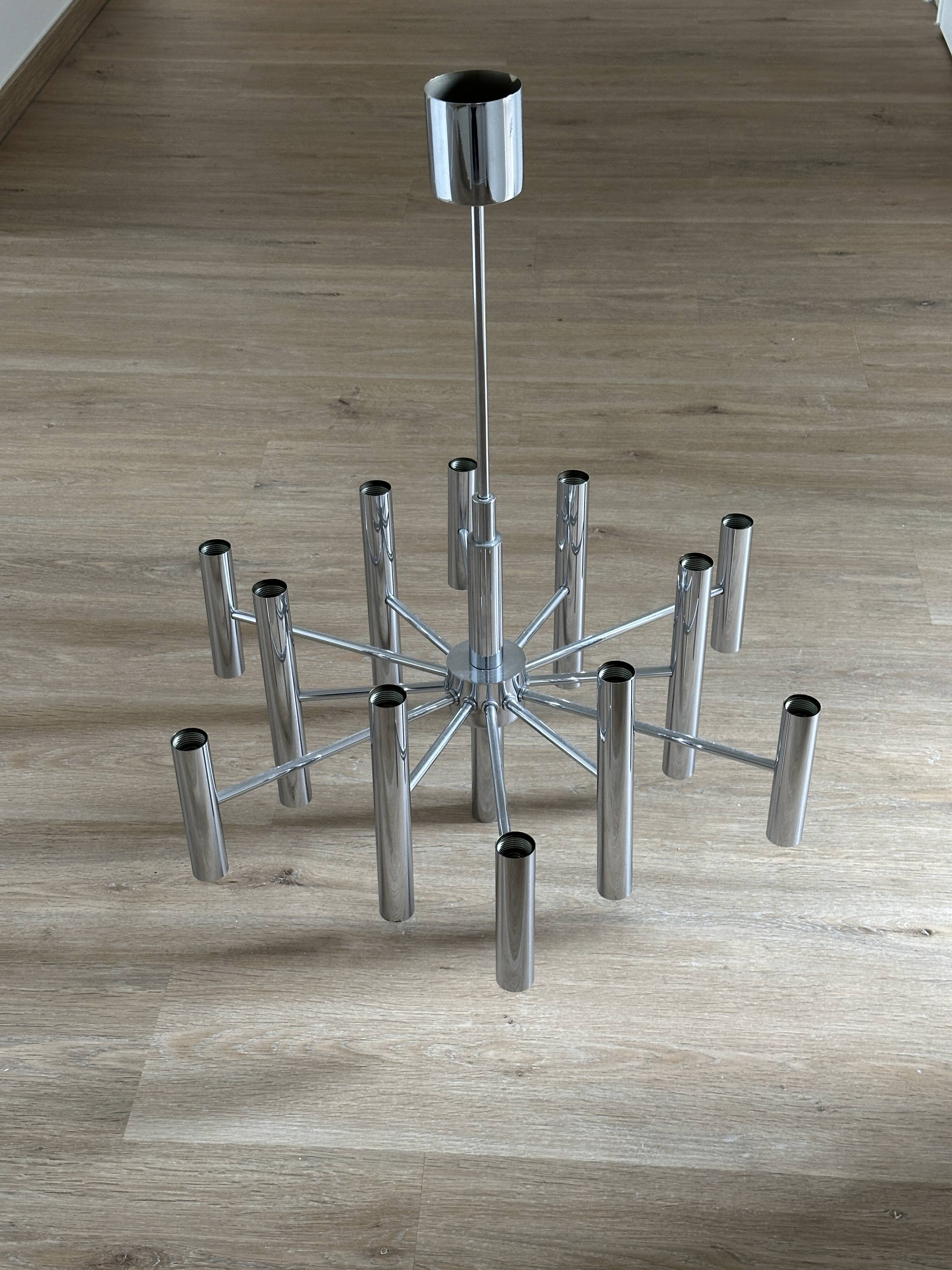 Lampe suspendue Sciolari de l'ère spatiale