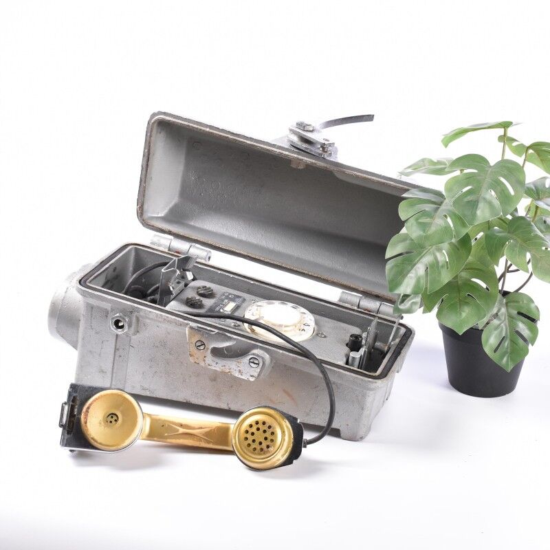 Old metal wall phone