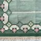 Swedish Green Wool Rug Flat-Weave Kilim Rölakan Rug Signed “M” 1960s