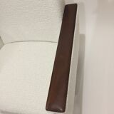 60s armchair reupholstered buckle