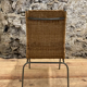 Vintage 1980 Ikea chair in rattan and aluminum