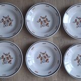 Set of 6 Luneville OOnon plates