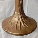 Gold metal and mother-of-pearl lamp from the 70s