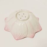 Flower barbotine drainer salad bowl