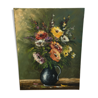 Painting on canvas bouquet of flowers