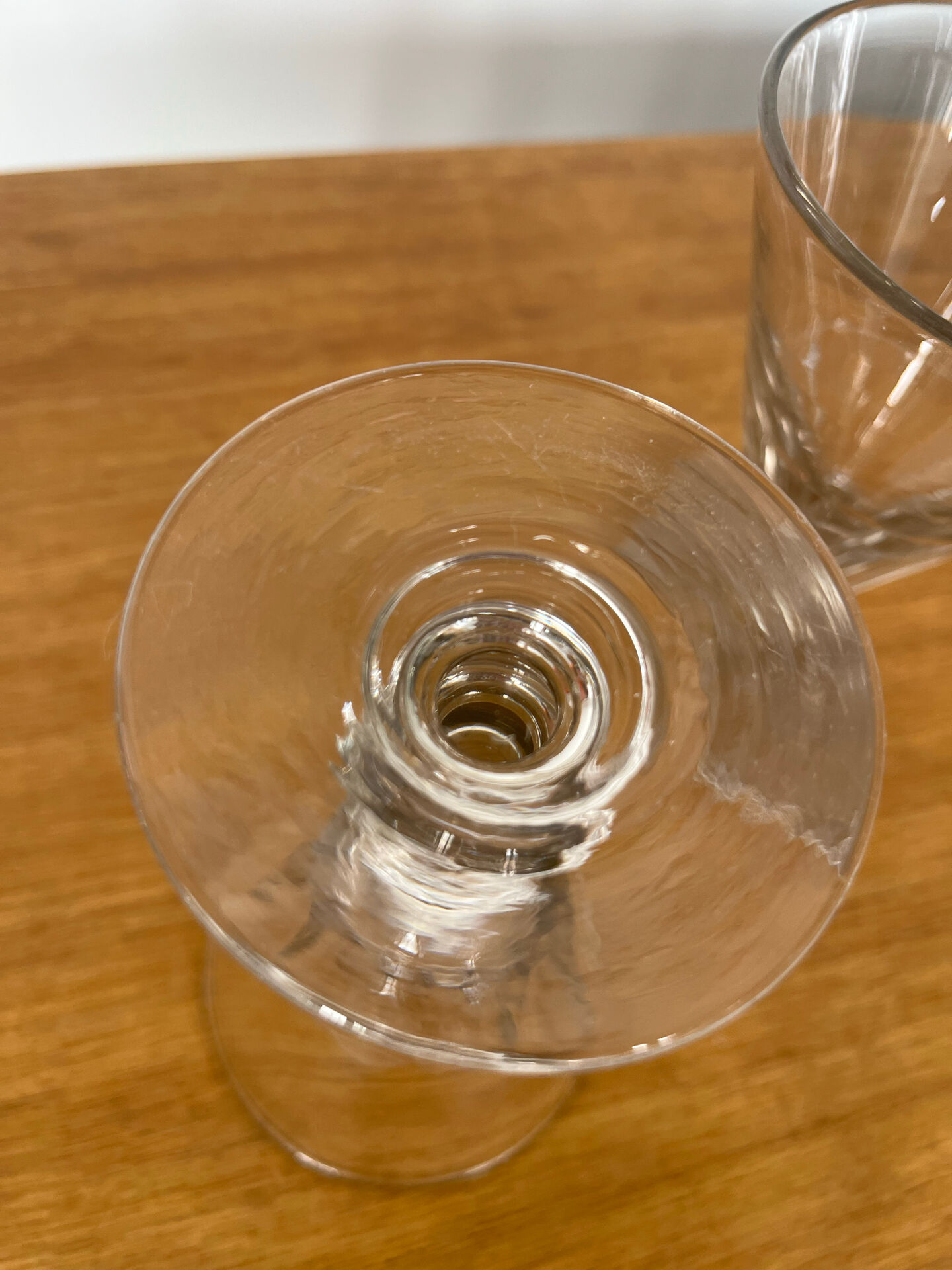 Set 3 verres à eau taillés main, XIXème