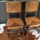 2 straw chairs