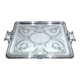 Gallia - Silver metal serving tray