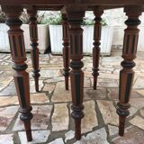 Round table 6 feet with solid mahogany extensions