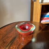 Alessandro Mandruzatto, Sommerso. Murano glass ashtray.