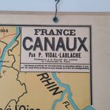Vidal-lablache France school map channels n 6