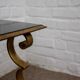 Golden wrought iron coffee table