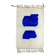 Modern Moroccan Berber Rug Klein Blue and White
