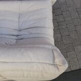 Togo beige wool sofa