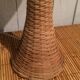 Grande lampe en rotin