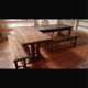 Set of 2 tables and 4 benches