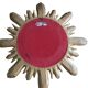 Wenz golden wood sun mirror, Germany, 1960s