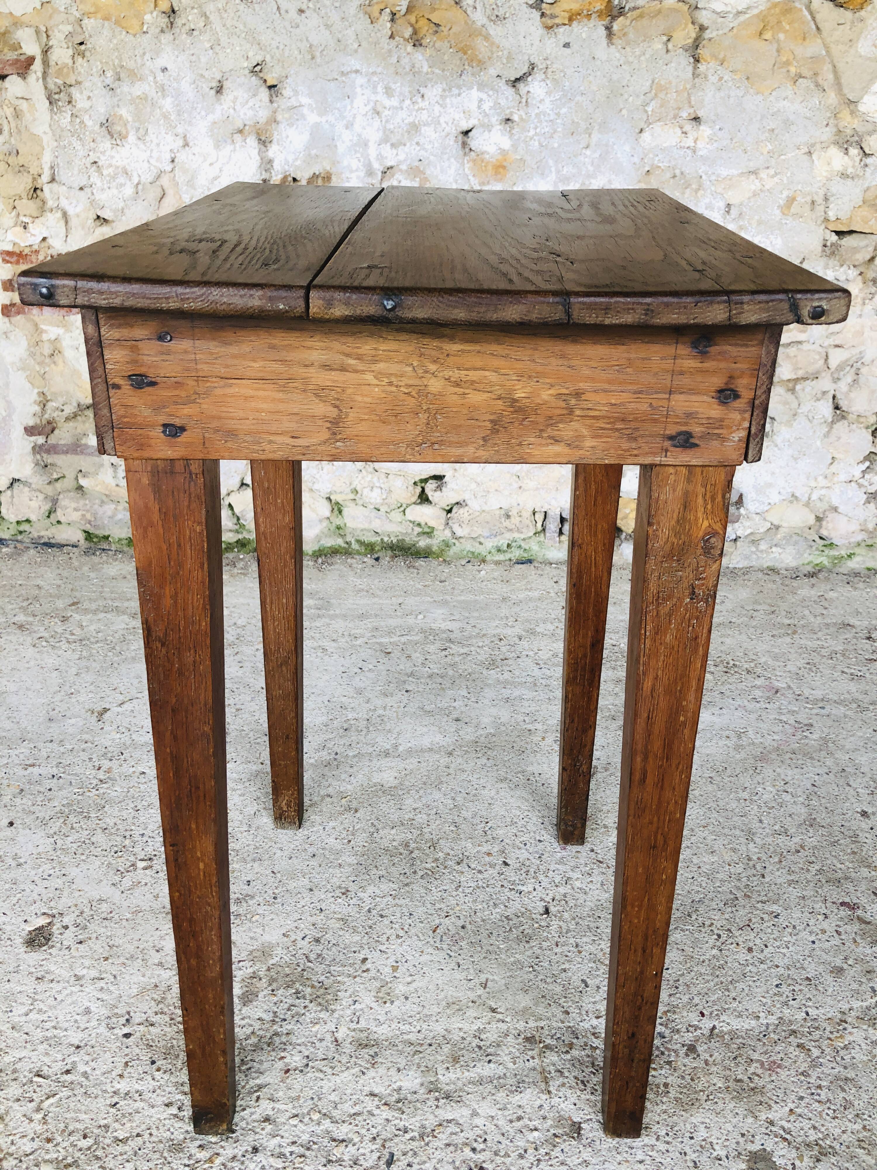 Console de ferme en bois vintage circa 1940