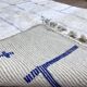 White and blue rug 250cmx150cm