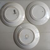 Six mismatched plates iron earth