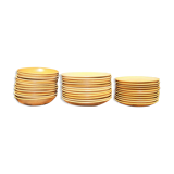 Set of 35 stoneware plates