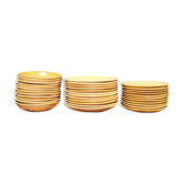 Set of 35 stoneware plates