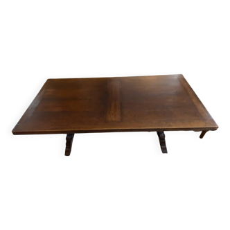 Solid oak table 8/12