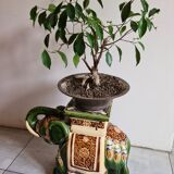 Elephant glazed earthenware