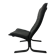 Mid-Century design black leather lounge chair by Ingmar Relling for Westnof