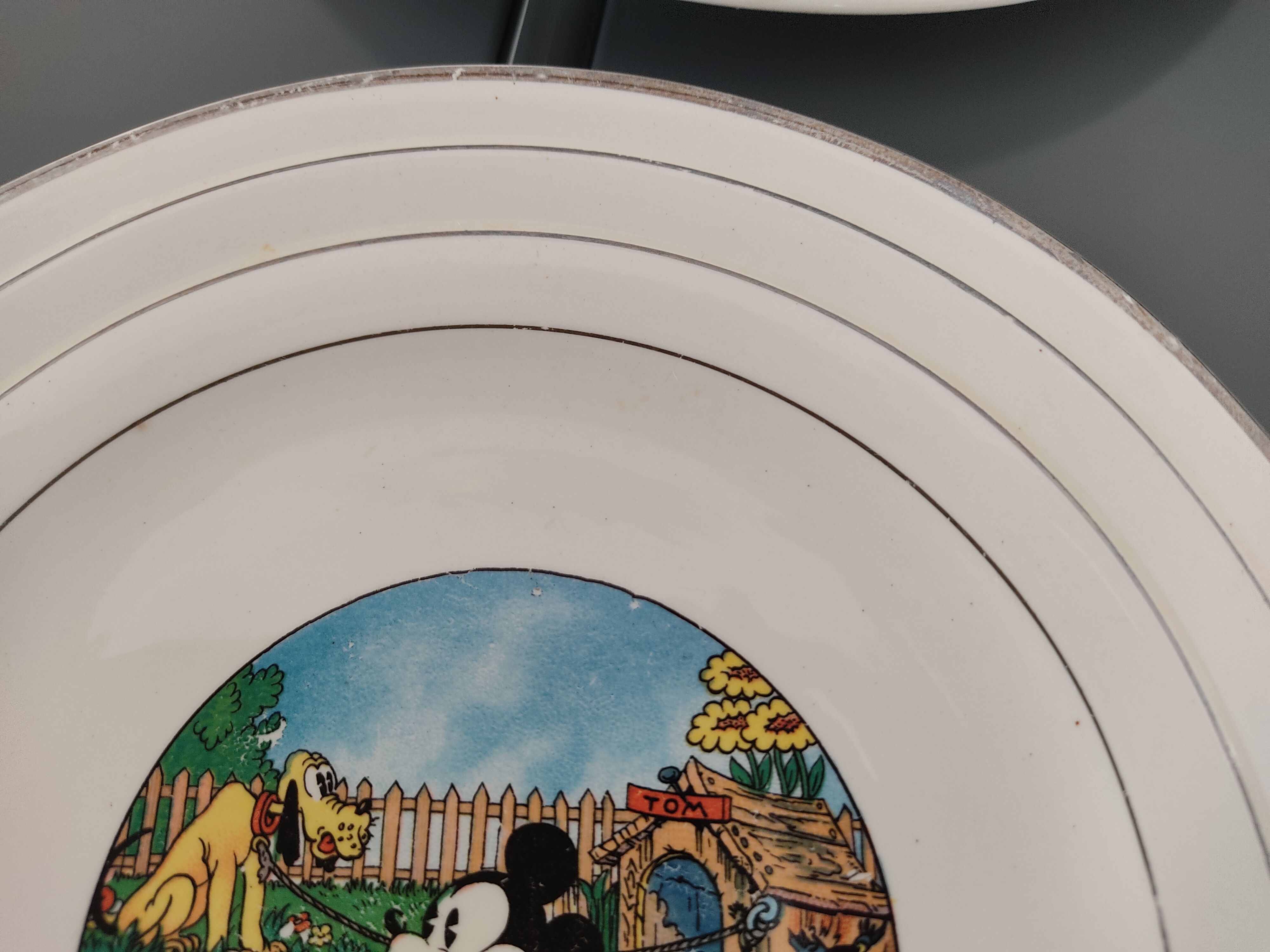 1930 Mickey mouse-Walt Disney dessert plates