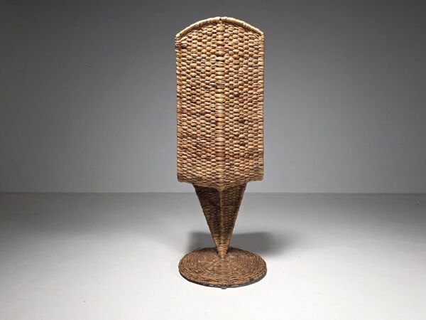 Chaise sculpturale en ''S'' en feuilles de bananier par Marzio Checchi