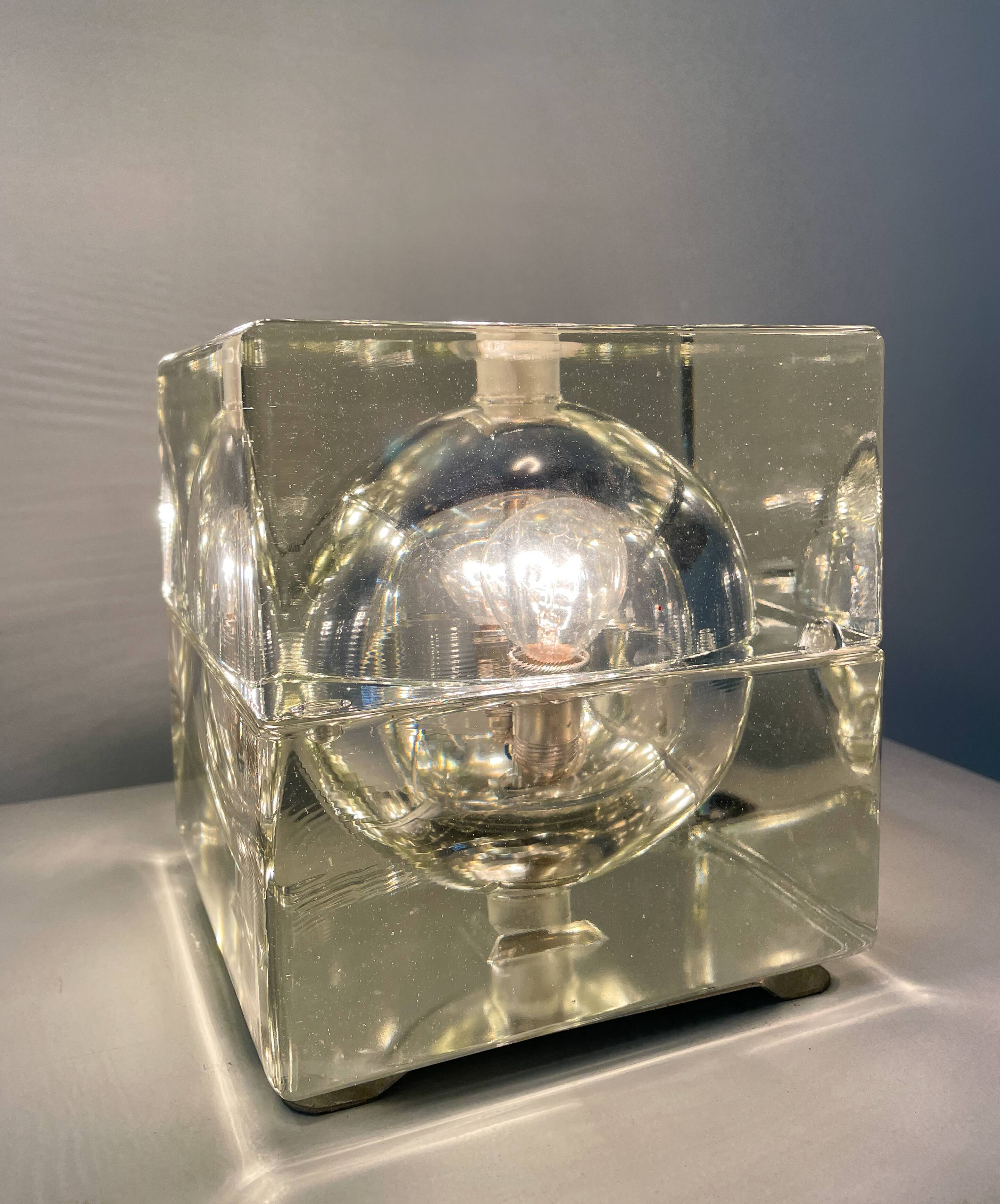 “Cubosfera” table lamp by Alessandro Mendini, Italy, 1968