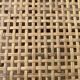 Pouf ou table basse d'appoint en rotin et cannage