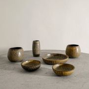 Pair of Swedish Mid Century Cermic Rubus Bowls by Gunnar Nylund,  1950s