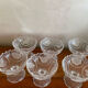 6 coupes oiseaux en cristal