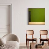 Original anise green painting trio 80x80 cm