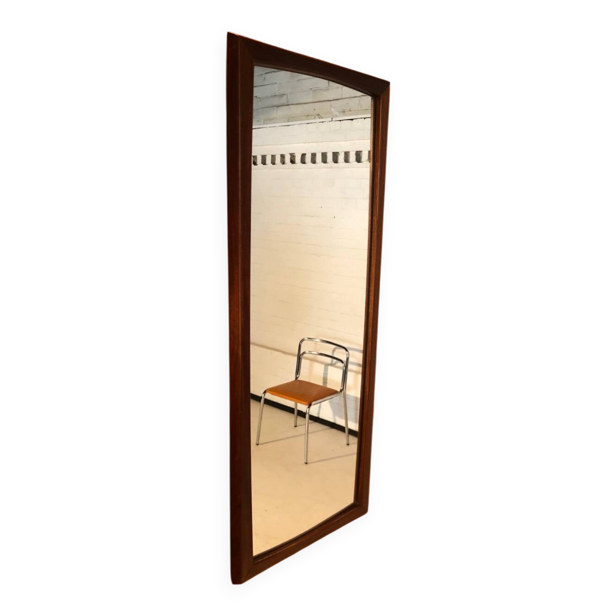 Scandinavian teak mirror circa 1960