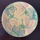 Set de 6 assiettes en barbotine vers 1930