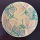 Set de 6 assiettes en barbotine vers 1930