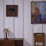 Brutalist lamp in the style of Charles Dudouyt, 1950s